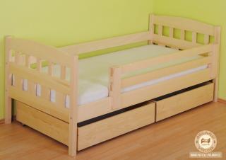 Jednolůžková dětská postel Dorka Varianta produktu: Úložný prostor 2ks, Zvolte rozměr matrace (cm): 200 x 90