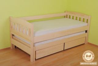 Jednolůžková dětská postel Nikoleta PLUS Varianta produktu: Základní varianta, Zvolte rozměr matrace (cm): 195 x 85