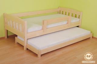 Jednolůžková dětská postel Nikoleta Varianta produktu: Přistýlka, Zvolte rozměr matrace (cm): 195 x 85