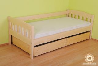 Jednolůžková dětská postel Nikoleta Varianta produktu: Úložný prostor 2ks, Zvolte rozměr matrace (cm): 195 x 85