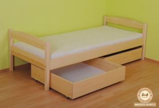Jednolůžková postel Anita Varianta produktu: Úložný prostor 1ks, Zvolte rozměr matrace (cm): 200 x 90