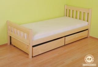 Jednolůžková postel Marika Varianta produktu: Úložný prostor 2ks, Zvolte rozměr matrace (cm): 195 x 85