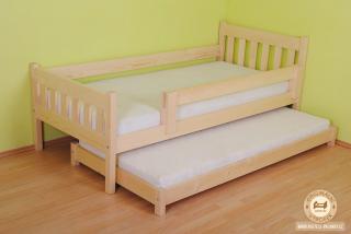 Jednolůžková postel Martina Varianta produktu: Přistýlka, Zvolte rozměr matrace (cm): 195 x 85, Umístění zábrany u zdi: Vlevo