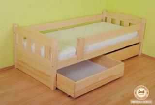 Jednolůžková postel Melánie Varianta produktu: Úložný prostor 1ks, Zvolte rozměr matrace (cm): 195 x 85