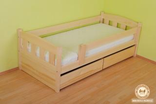 Jednolůžková postel Melánie Varianta produktu: Úložný prostor 2ks, Zvolte rozměr matrace (cm): 195 x 85