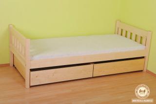 Jednolůžková postel Nina Varianta produktu: Úložný prostor 2ks, Zvolte rozměr matrace (cm): 195 x 85