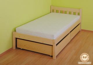 Jednolůžková postel Vanda Varianta produktu: Úložný prostor 2ks, Zvolte rozměr matrace (cm): 195 x 85