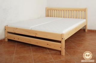 Manželská postel Blanka Varianta produktu: Základní varianta, Zvolte rozměr matrace (cm): 200 x 160