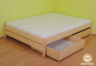 Manželská postel Lada Varianta produktu: Úložný prostor 1ks, Zvolte rozměr matrace (cm): 200 x 160