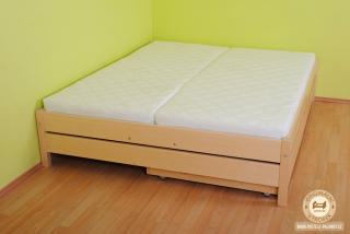 Manželská postel Lada Varianta produktu: Úložný prostor 2ks, Zvolte rozměr matrace (cm): 200 x 160