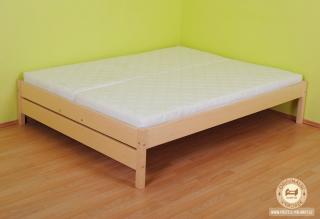 Manželská postel Lada Varianta produktu: Základní varianta, Zvolte rozměr matrace (cm): 200 x 160