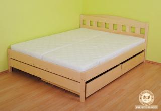 Manželská postel Odeta Varianta produktu: Úložný prostor 2ks, Zvolte rozměr matrace (cm): 200 x 160