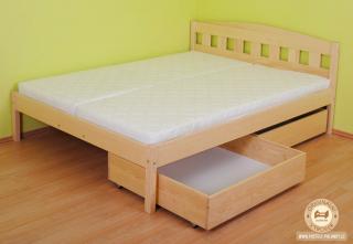 Manželská postel Olina Varianta produktu: Úložný prostor 1ks, Zvolte rozměr matrace (cm): 200 x 160