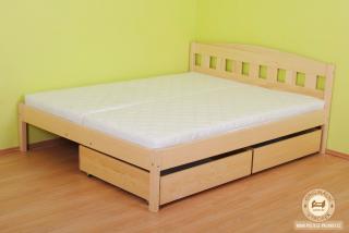 Manželská postel Olina Varianta produktu: Úložný prostor 2ks, Zvolte rozměr matrace (cm): 200 x 160