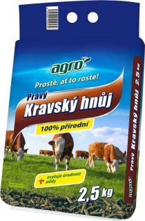 AGRO Pravý kravský hnůj 2,5kg  100% přírodní
