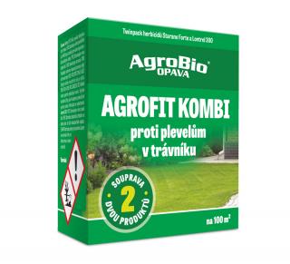 AGROFIT KOMBI - proti plevelům v trávníku na 100 m² - dvojbalení