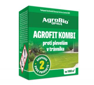 AGROFIT KOMBI - proti plevelům v trávníku na 1000 m² - dvojbalení