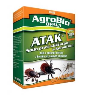 ATAK - Sada proti klíšťatům a komárům 50+50 ml  účině vypudí klíšťata a komáry ze zahrady