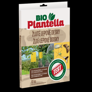 Bio Plantella Žluté lepové desky k odchytu rostlinných škůdců 5 ks  lapače škodlivého hmyzu