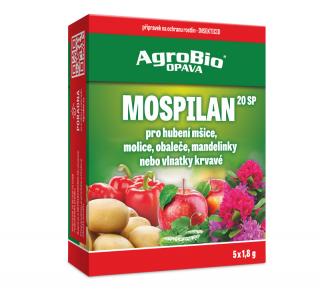 Mospilan 20SP 5x1,8g  Širokospektrální insekticidní přípravek pro ochranu ovoce, zeleniny a okrasných rostlin