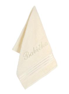 Froté ručník kolekce Linie s výšivkou Babička 50x100 cm