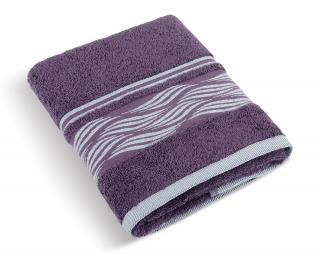 Froté ručník Vlnka 480g 50x100 cm - burgundy