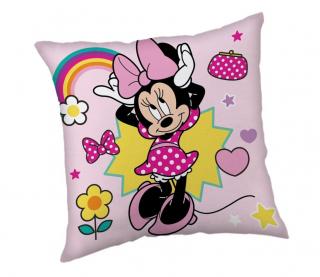 JERRY FABRICS Mikroplyšový polštářek Minnie Smile  Polyester, 40/40 cm