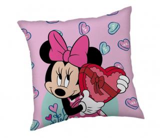 JERRY FABRICS Mikroplyšový povlak na polštářek Minnie Purple  Polyester, 40/40 cm