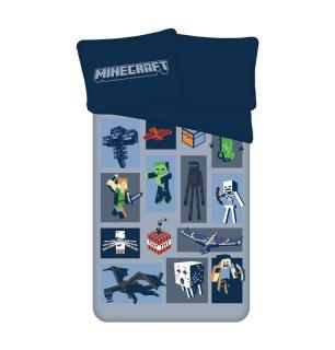 JERRY FABRICS Povlečení Minecraft Emblematic micro  Polyester - mikrovlákno, 140/200, 70/90 cm