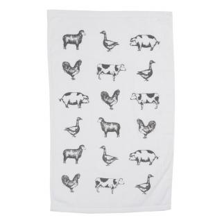 Kuchyňský froté ručník Country Life Animals - 40x66 cm