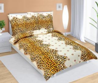 Povlečení krepové Barva: Leopardí vzor, Velikost: 140x200, 70x90 cm