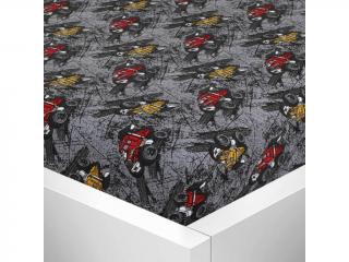 Prostěradlo jersey s elastanem 90x200 cm monster truck