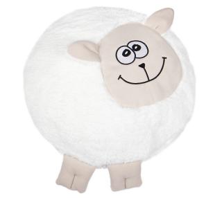 Tvarovaný polštářek ovečka bílá Barva: ovečka, Velikost: prům. 40 cm