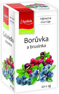 Ovocný čaj 20x2g - Borůvka, Brusinka