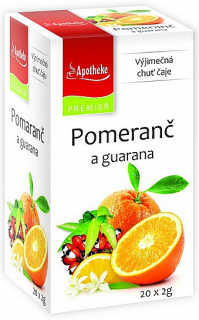 Ovocný čaj 20x2g - Pomeranč, Guarana