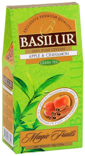 Zelený čaj ochucený 100g - Apple, Cinnamon