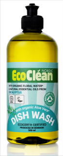 Eco Clean prostředek na mytí nádobí - Eukalyptus - 500 ml