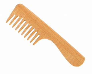 Förster´s vlasový hřeben z FSC certif. bukového dřeva - s řídkými zuby - s rukojetí