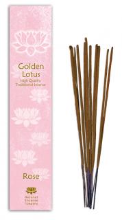 Vonné tyčinky Golden Lotus - Růže
