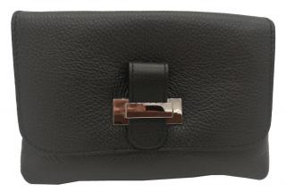 Dámská kožená kabelka DONATELLA 16219 Barva: Černá