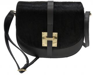 Dámská kožená kabelka DONATELLA 17219 Barva: Černá
