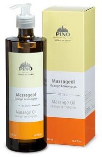 Aromatický masážní olej Pomeranč-Lemongras 500 ml
