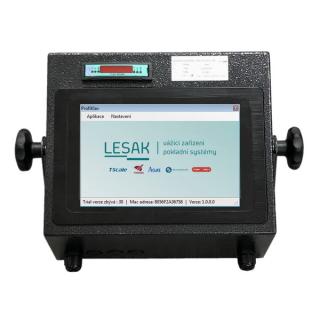 LESAK POSTER 10,1, IP54, TLB-4, lak (Průmyslový vážící terminál s dotykovým monitorem 10,1 , IP-54, včetně držáku na zeď)