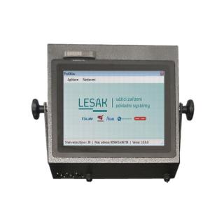 LESAK POSTER 15, IP54, vážící modul, lak (Průmyslový vážící terminál s dotykovým monitorem 15 , IP-54, včetně držáku na zeď)