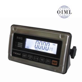 Vážní indikátor TSCALE RWS, IP-65, nerez, LCD (Vážní indikátor pro obchodní vážení)