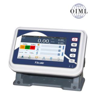 Vážní indikátor TSCALE T7, IP-54, plast, LCD dotykový displej 7  (Inteligentní vážní indikátor s databází produktů určený na speciální požadavky vážení, pro obchodní vážení)