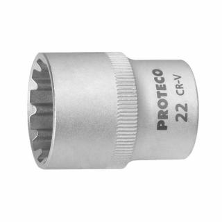 Hlavice PROTECO 1/4'' nástrčná 9 SPLINE