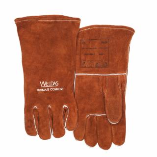 Svářečské rukavice WELDAS 10-2392, hnědé Velikost: L