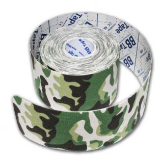 BB Tape maskovací zelená (5cmx5m)  (kinesio tejpovací páska)