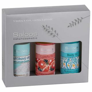 Dárková sada masážních olejů Saloos - Hořčík  Lymfa  Body (ideální dárek pro rekreační i profesionální sportovce a milovníky zdravého životního stylu)
